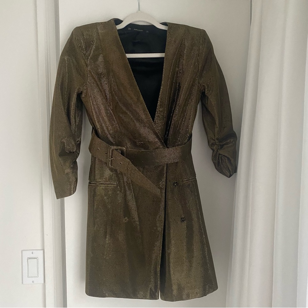 ZARA Elegant Gold Women's Blazer/Dress
